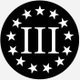 The 3 Percenter logo.